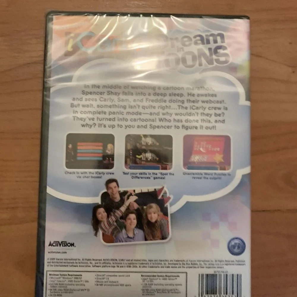 iCarly iDream in Toons PC Game 2009 CD-ROM Video Game